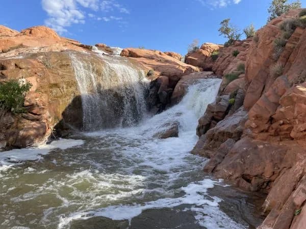 Gunlock State Park swimming hole near Gunlock, Utah