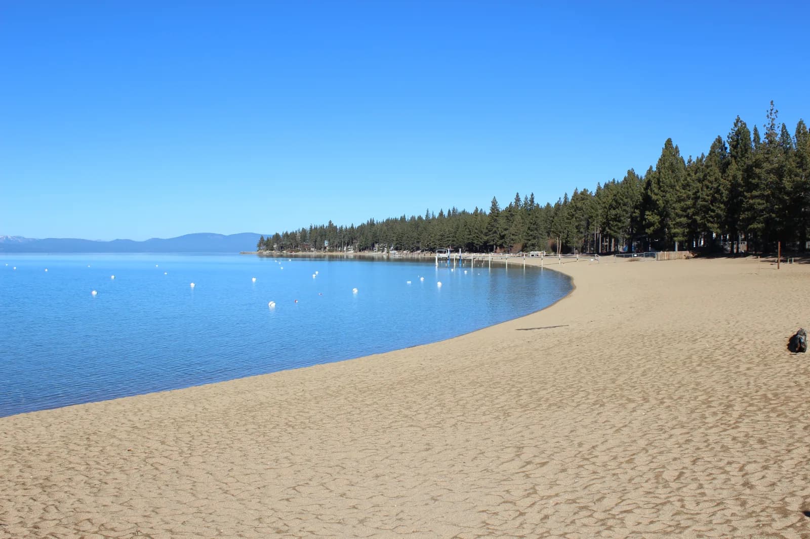 Round Hill Pines Beach Resort swimming hole near Zephyr Cove, Nevada