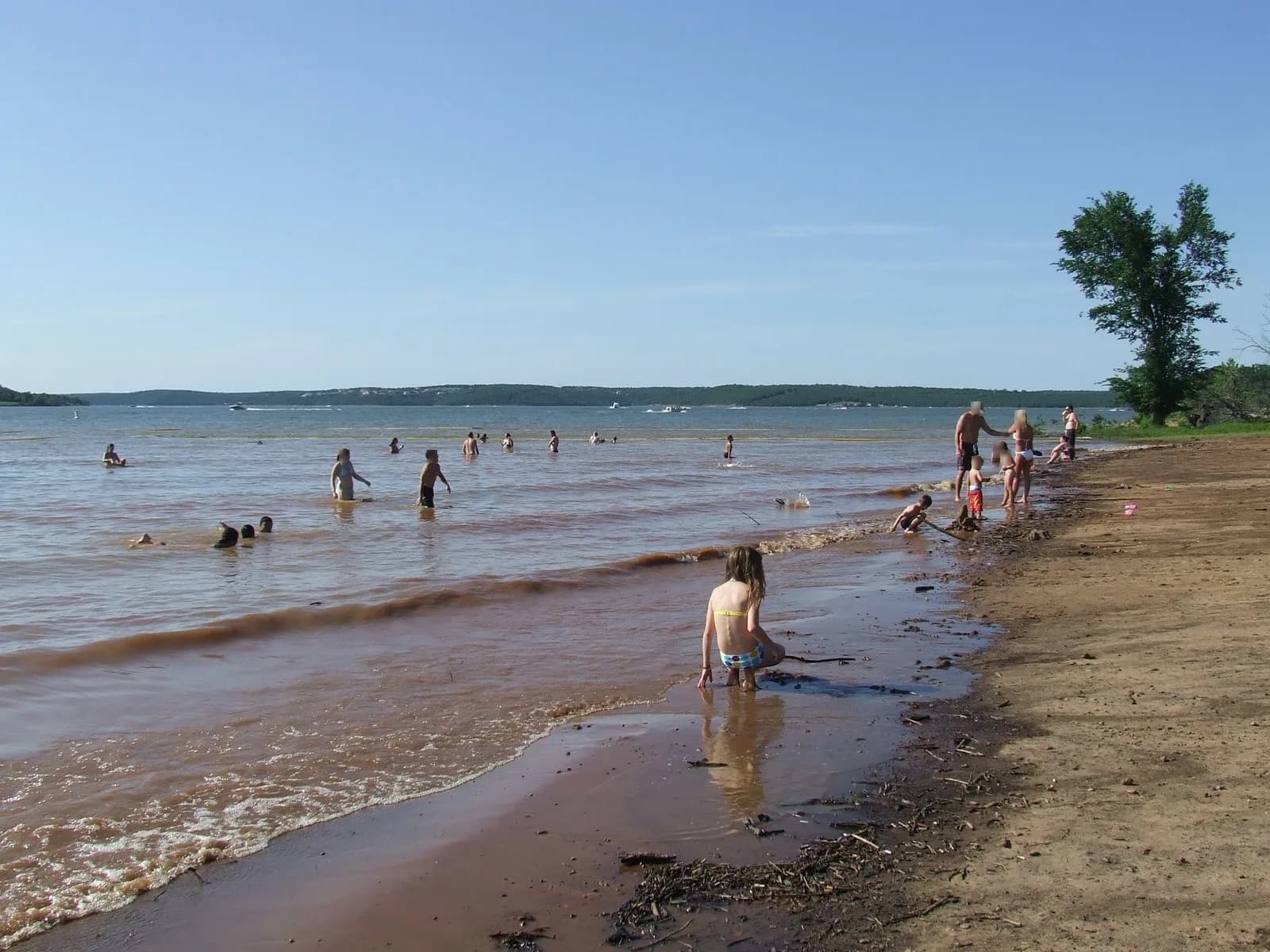 Tall Chief Cove Beach swimming hole near Sperry, Oklahoma