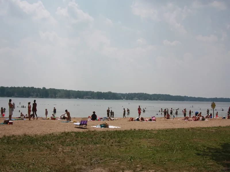 Craig Beach swimming hole near Lake Milton, Ohio