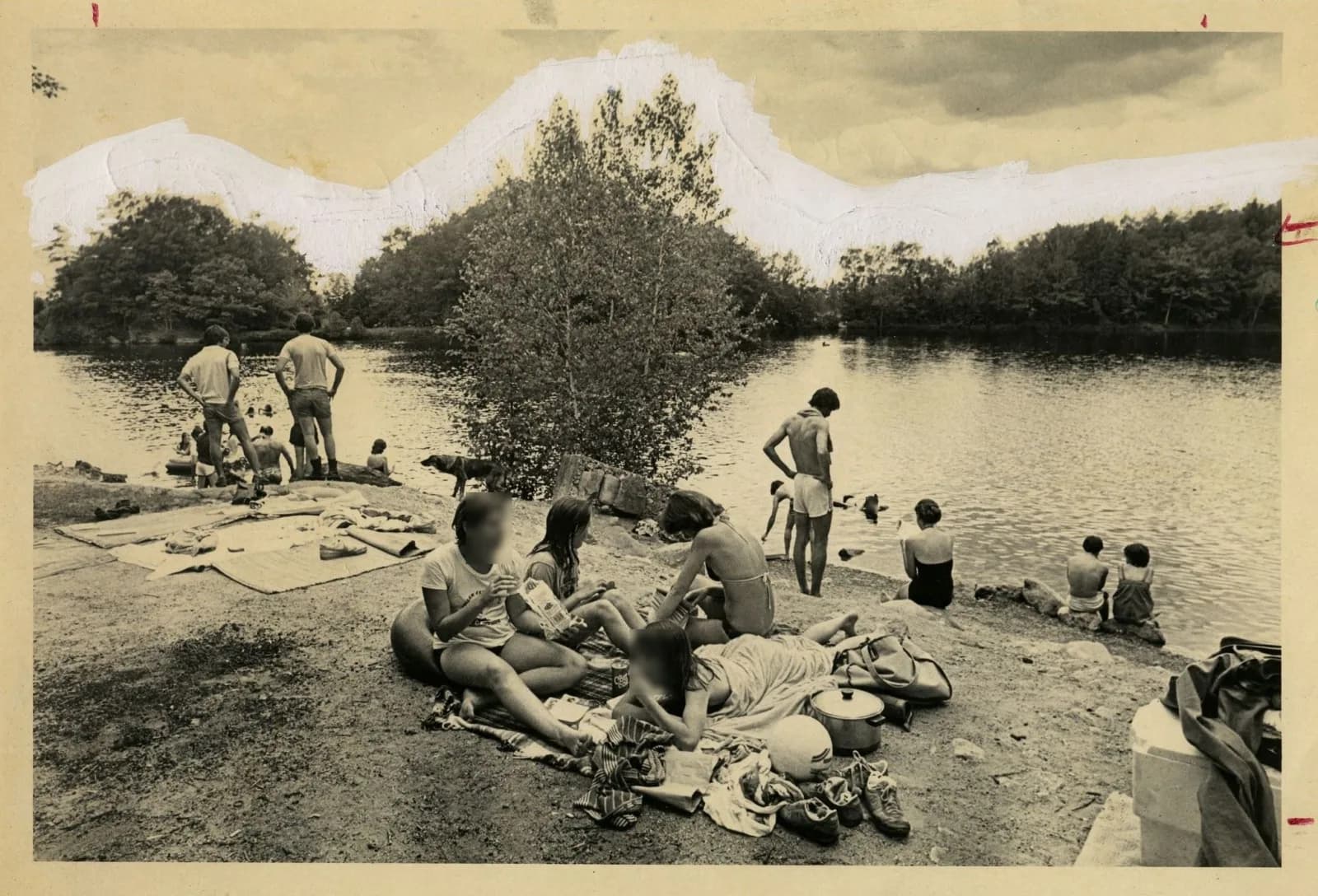 Puffers Pond swimming hole near Amherst, Massachusetts