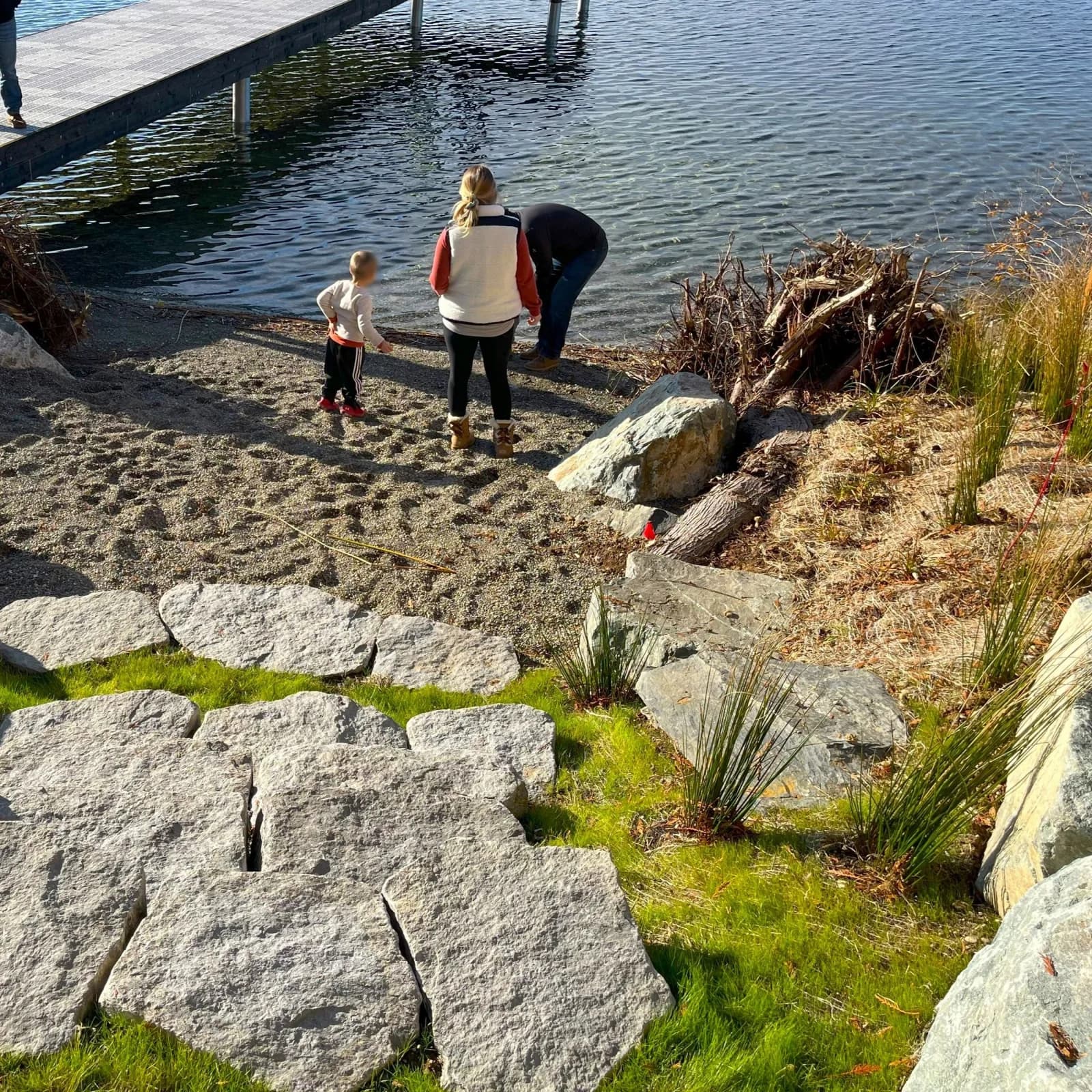 Sunset Beach Park swimming hole near Lake Stevens, Washington