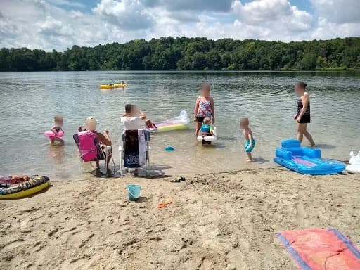 Leonard J. Yahr County Park swimming hole near West Bend, Wisconsin