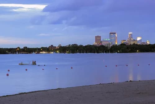 Thomas Beach swimming hole near Minneapolis, Minnesota
