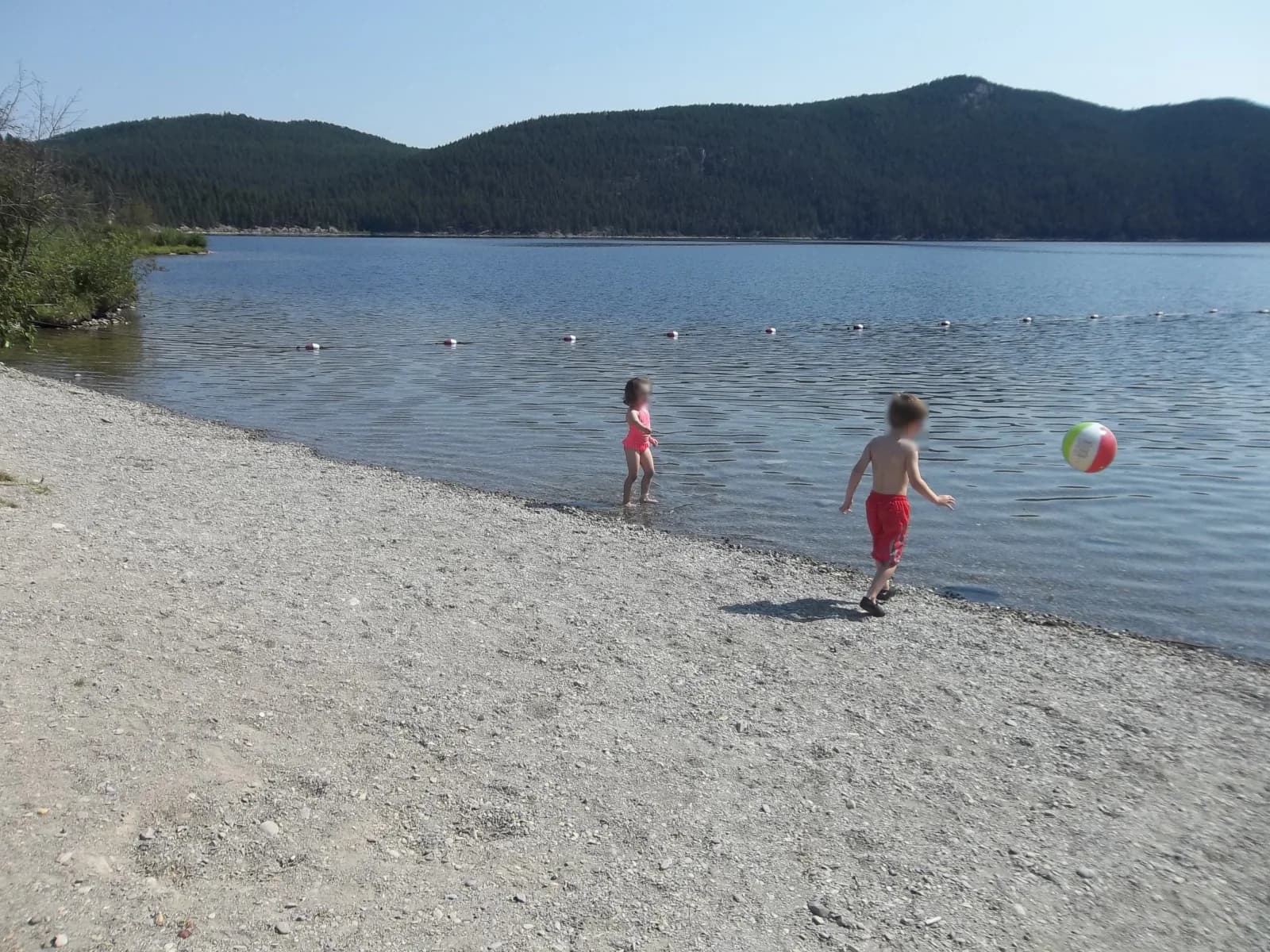 Tally Lake swimming hole near Round Prairie, Montana