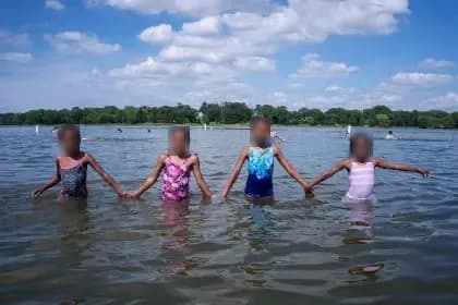 Phalen Beach swimming hole near St Paul, Minnesota