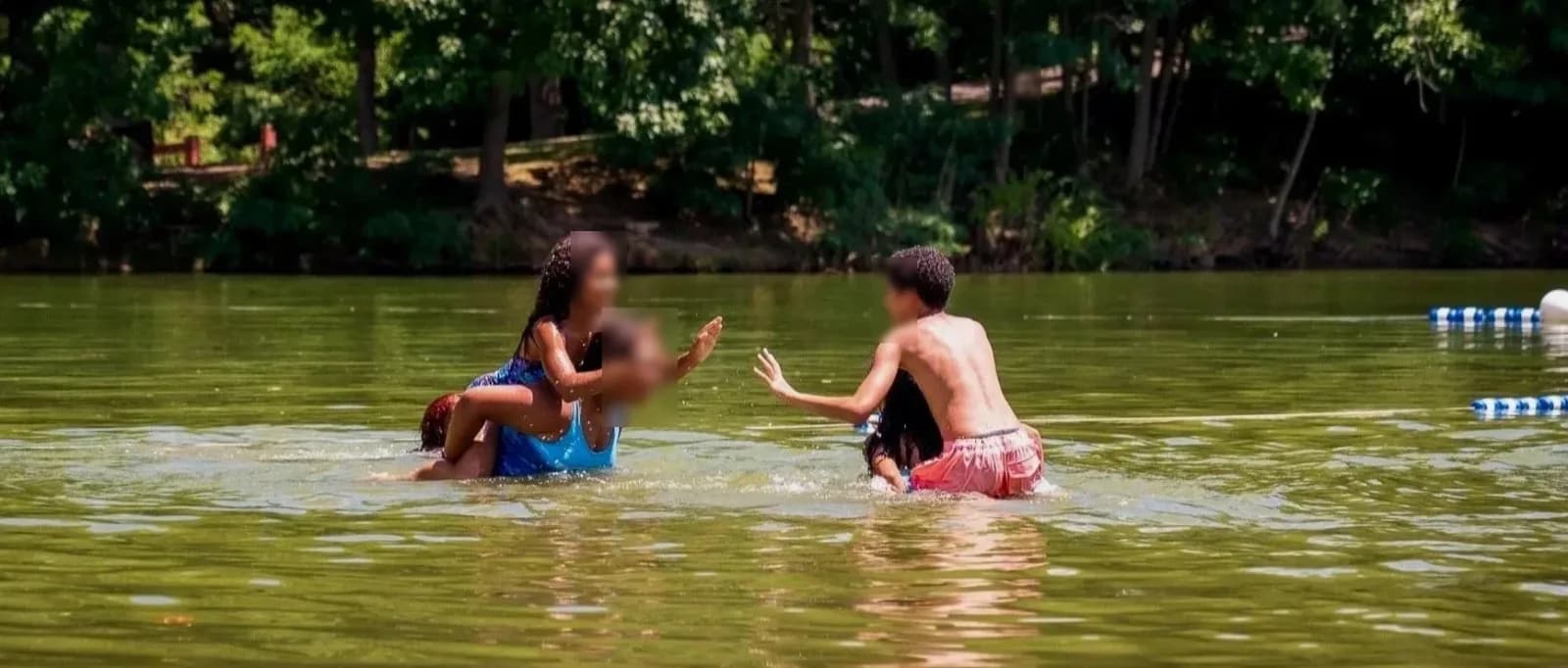 Oakdale Beach swimming hole near Hudson, New York