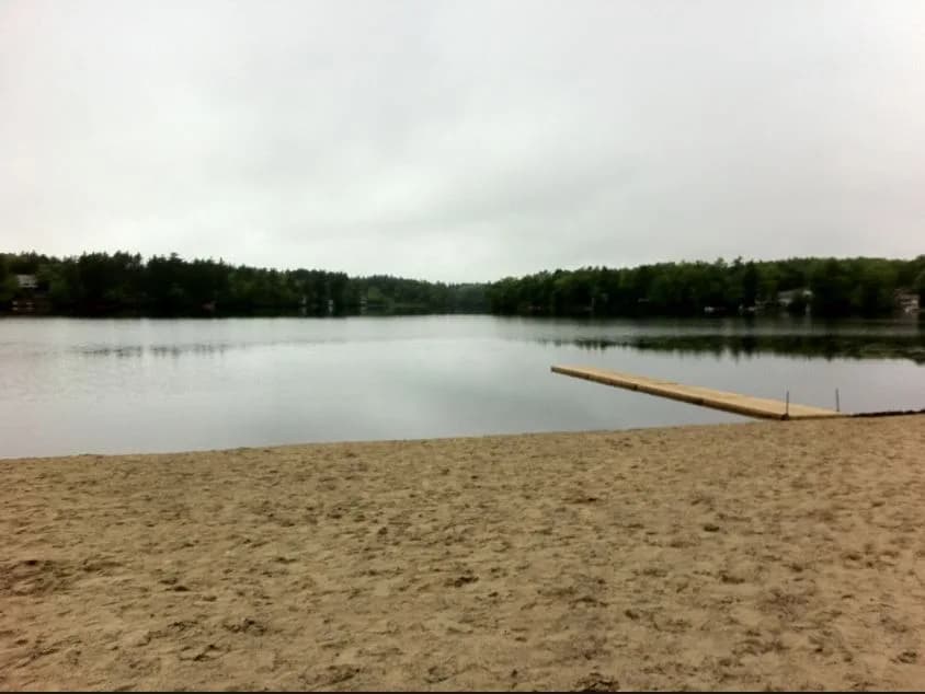 Forge Beach swimming hole near Westford, Massachusetts