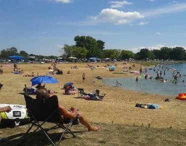 Clear Water Beach swimming hole near Milan, Michigan