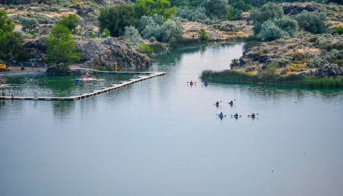 Dierkes Lake Park swimming hole near Twin Falls, Idaho