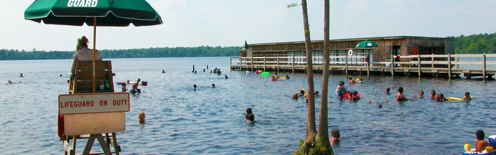 Jones Lake State Park swimming hole near Elizabethtown, North Carolina