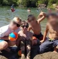 Clayhole Beach swimming hole near Chaska, Minnesota