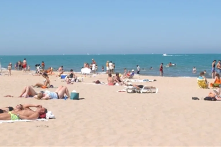 Chicago's Beaches swimming hole near Chicago, Illinois