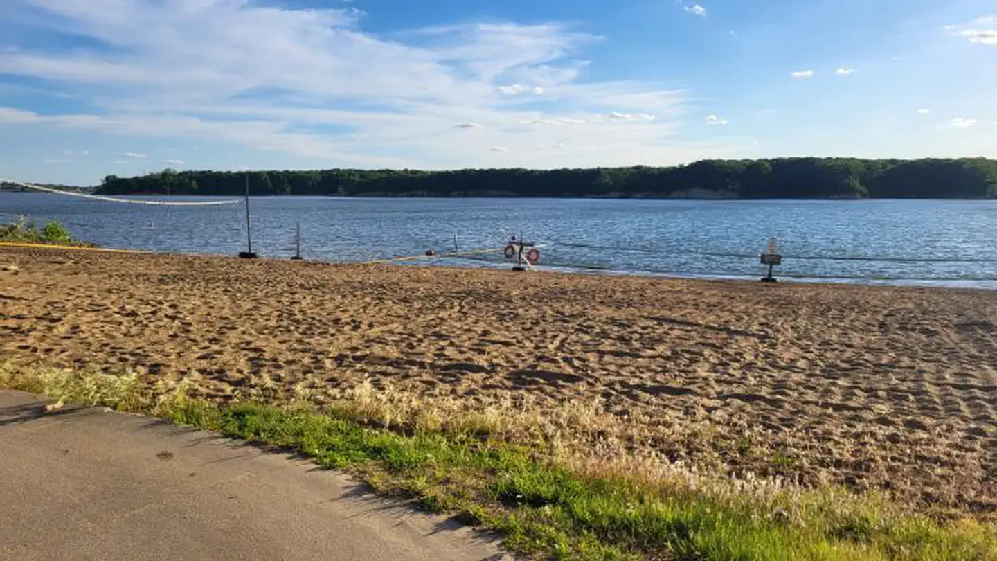 Lithia Springs Campground and Recreation area. swimming hole near Shelbyville, Illinois