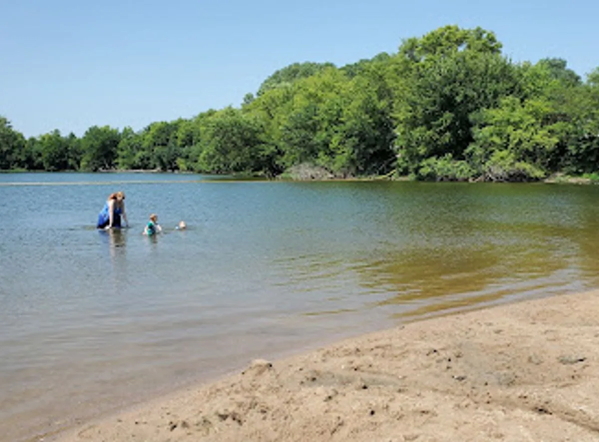 El Dorado Swimming Beach swimming hole near El Dorado, Kansas