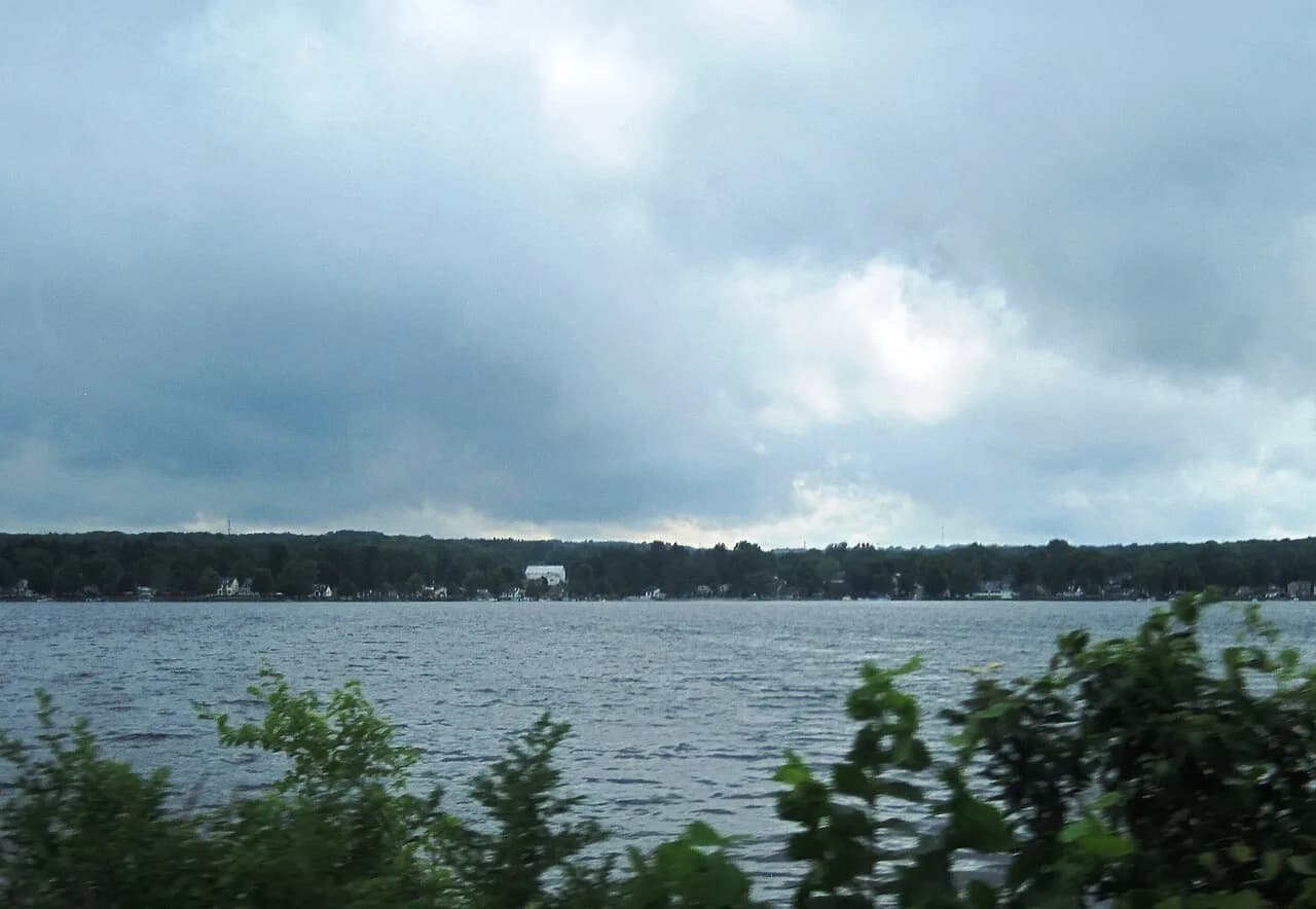 Pat Crawford Beach swimming hole near Edinboro, Pennsylvania