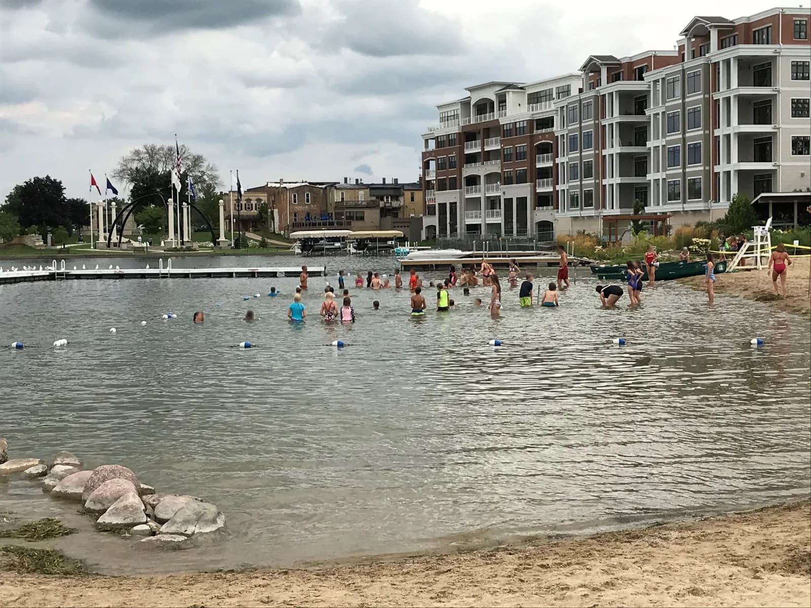 City Beach Park swimming hole near Oconomowoc, Wisconsin