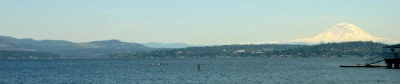 Lake Washington swimming hole near Seattle, Washington