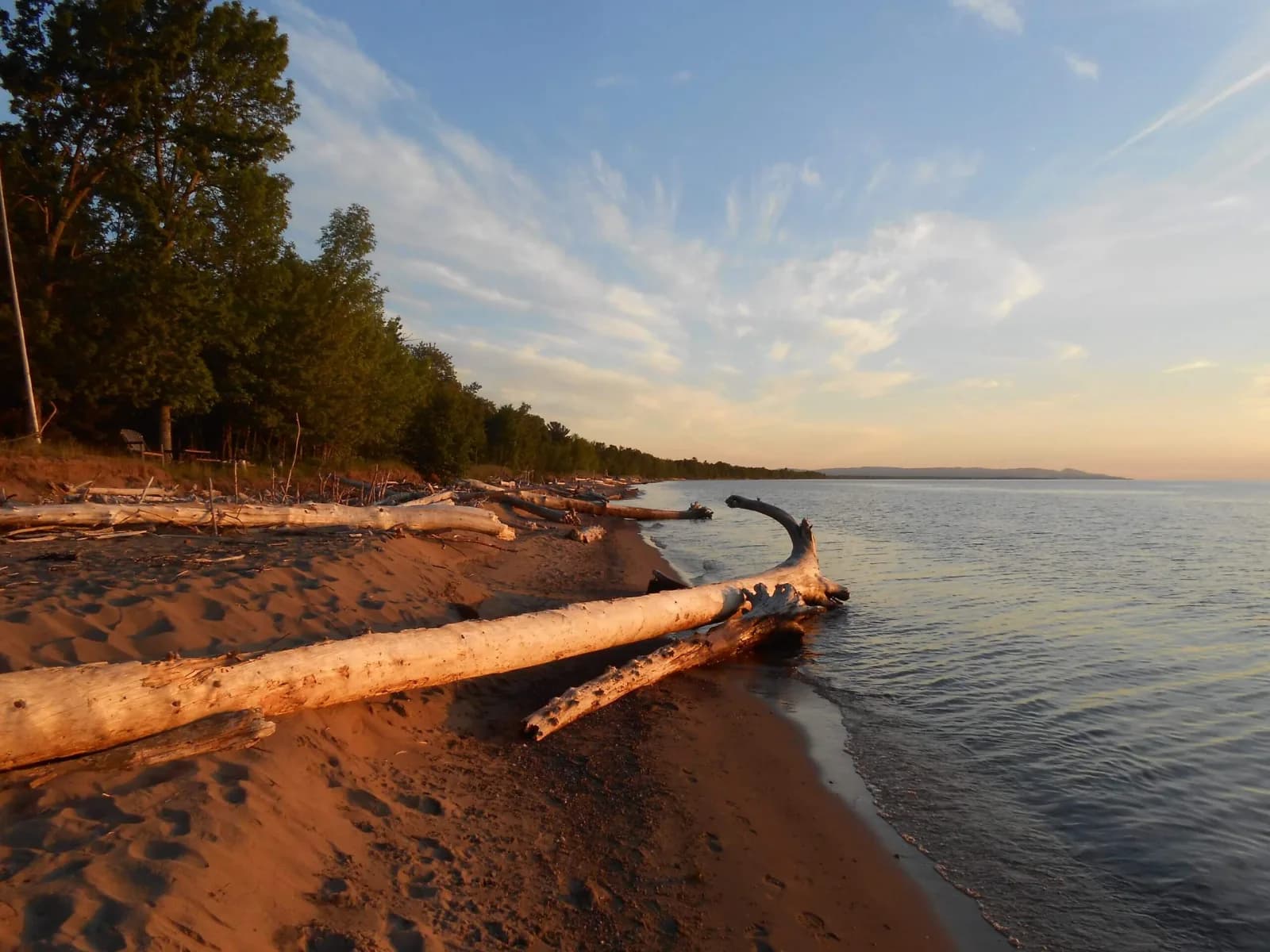 Public Beach swimming hole near Ontonagon, Michigan
