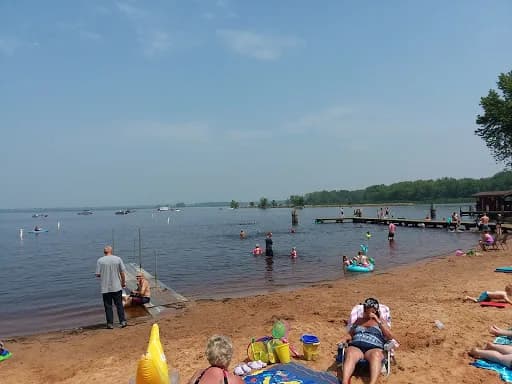 Fremont Public Beach swimming hole near Fremont, Wisconsin