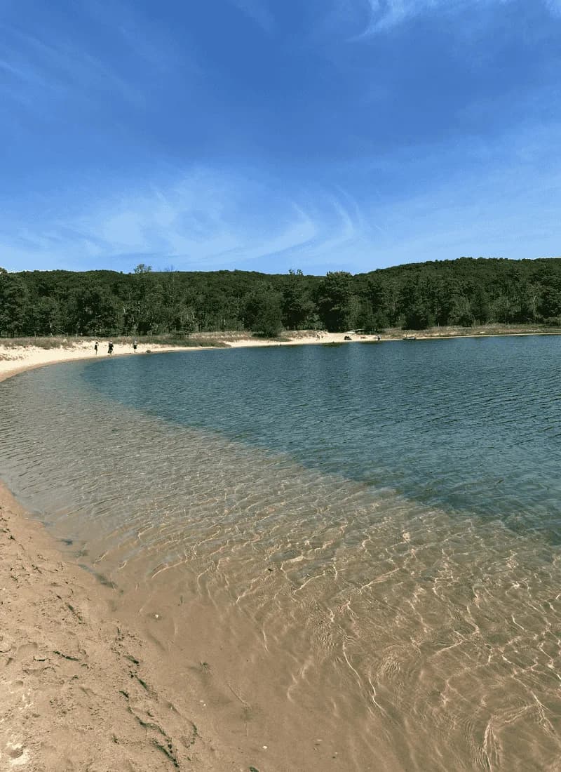 North Bar Lake swimming hole near Empire, Michigan