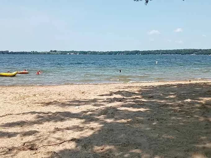 Bartel's Beach swimming hole near Lake Mills, Wisconsin