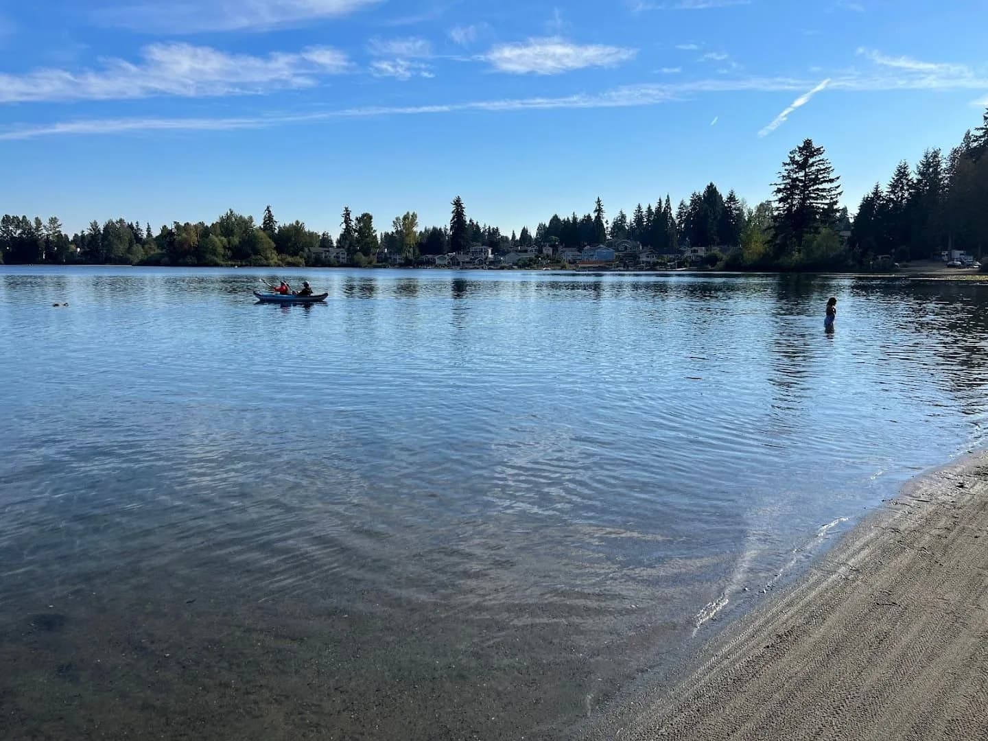 Thornton A. Sullivan Silver Lake Park and Beach swimming hole near Everett, Washington