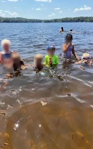Jaffrey Public Beach swimming hole near Jaffrey, New Hampshire