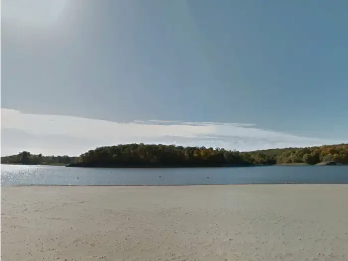Sugar Bottom Recreational Area swimming hole near Solon, Iowa