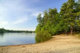 Amherst Town Beach swimming hole near Amherst, New Hampshire
