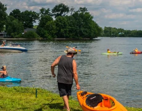 Fairfield Beach / South Shore swimming hole near Thornville, Ohio